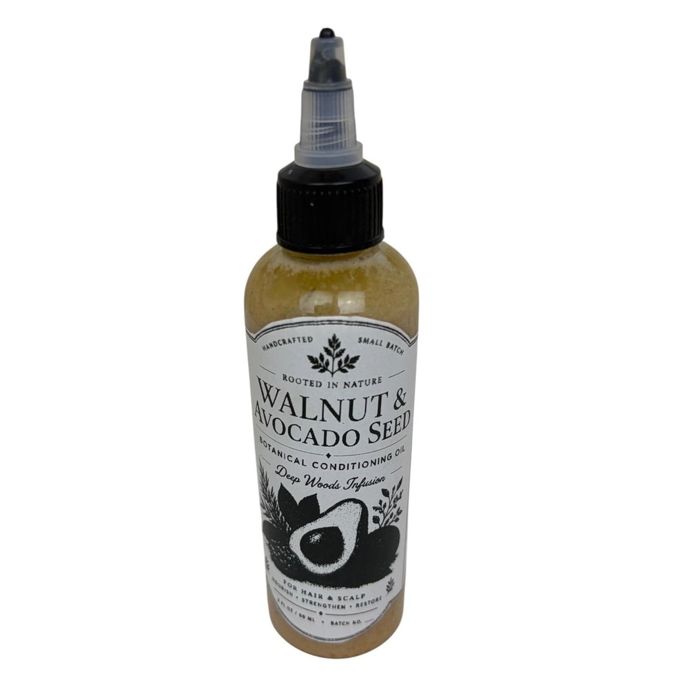 Black Walnut Avocado Seed Botanical Conditioning Hair Scalp Oil 2oz